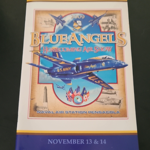 Other - Blue Angels Homecoming Air Show Book - Blue & Gold